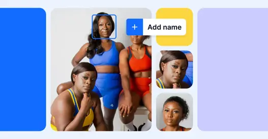 Facial recognition search for enterprise digital asset management