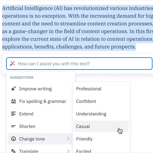 Customizable AI capabilities