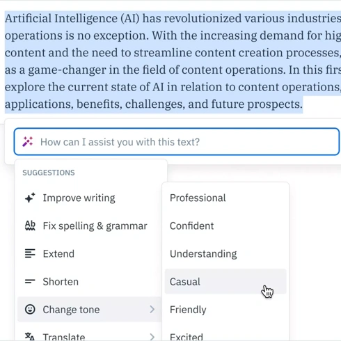 Maak gebruik van automatisering en AI om sneller content te maken