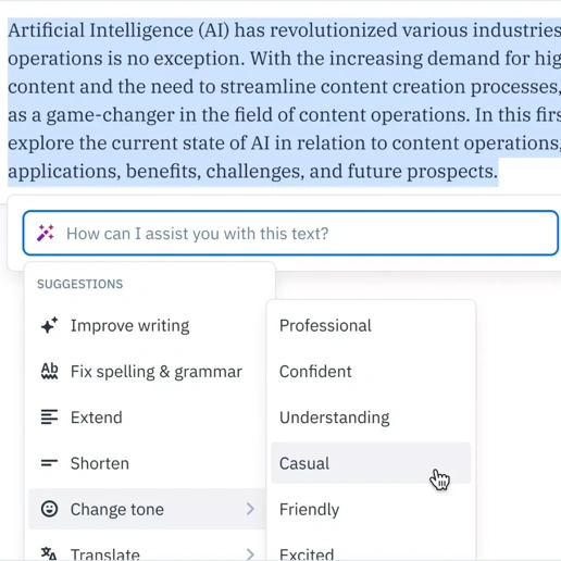 Maak gebruik van automatisering en AI om sneller content te maken