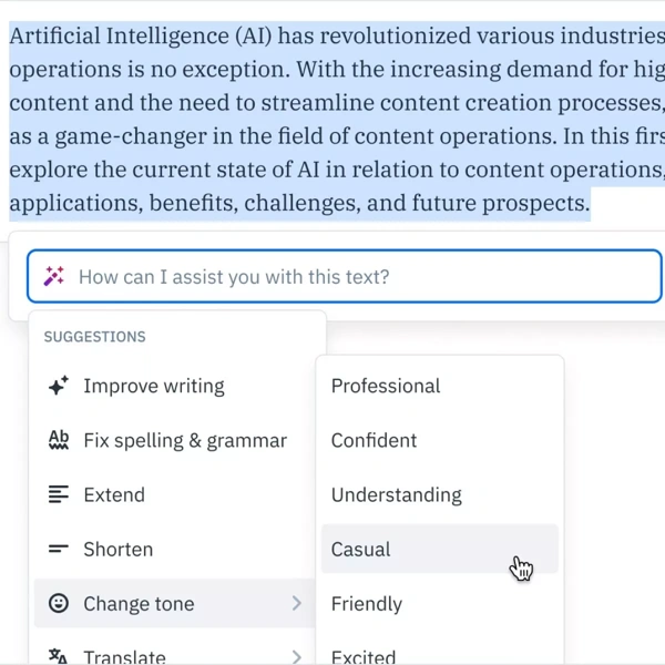 Maak gebruik van automatisering en AI om sneller content te maken