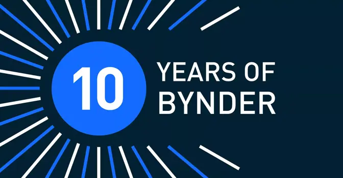 10 jaar. 10 Byndies. 10 herinneringen.
