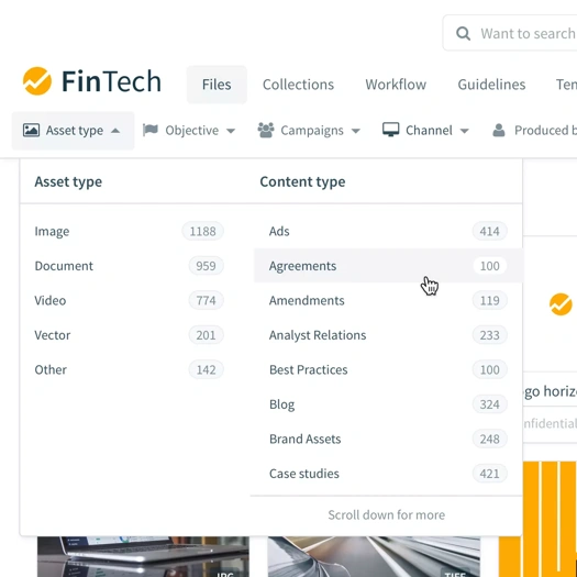 Self-service access to brand and campaign content