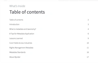 Taxonomy and metadata best practice for digital asset management
