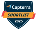 Badge Capterra Shortlist 2023