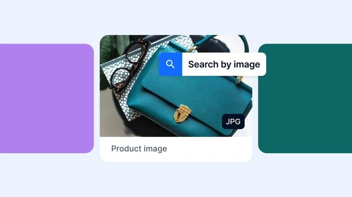 Utilisez des images au lieu de mots pour effectuer des recherches en déposant une URL ou une image de&nbsp;référence.