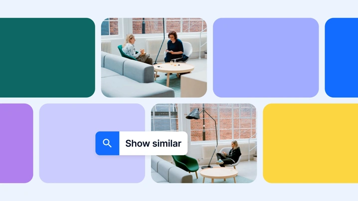 Découvrez des assets visuellement similaires dans votre DAM en un seul&nbsp;clic.