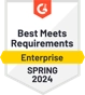 Badge G2 Best Meets Requirements Enterprise Winter 2024