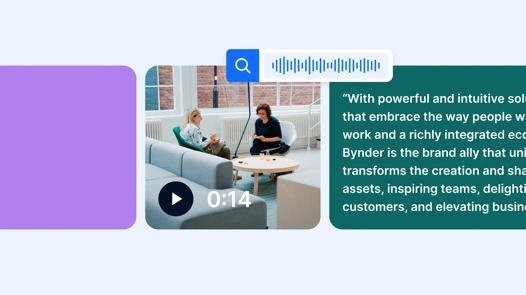 Retrouvez des fichiers vidéo et audio sans métadonnées grâce à des retranscriptions générées par&nbsp;l'IA.