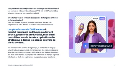 Allez à l’essentiel et trouvez la bonne solution DAM, rapidement.