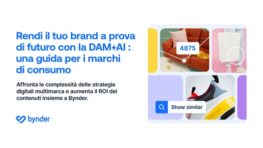 Rendi il tuo brand a prova di&nbsp;futuro con la DAM+AI : una&nbsp;guida per i marchi di&nbsp;consumo