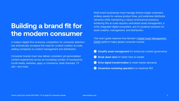Future-proof your brand with&nbsp;DAM + AI: A guide for&nbsp;consumer brands